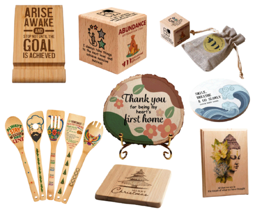 Wooden gifts printing