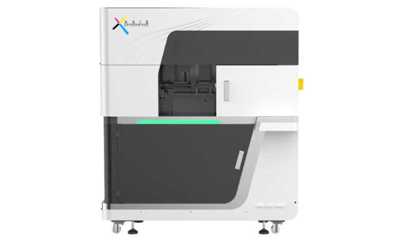 AxisUV bottle and can printer for cylindrical objects
